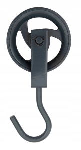 KRĄŻEK BUDOWLANY 140 MM XL KÓŁKO HAK BLOCZEK DO WYCIĄGANIA RĘCZNEGO