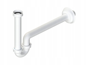 SYFON UMYWALKOWY RUROWY ŁAZIENKOWY SAMOCZYSZCZĄCY DO SZAFKI POD UMYWALKĘ