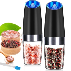 MŁYNEK ELEKTRYCZNY GRAWITACYJNY DO SOLI PIEPRZU PRZYPRAW ZESTAW 2 SZTUKI