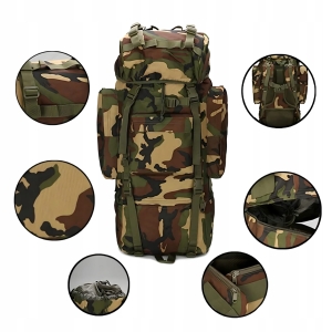 PLECAK TURYSTYCZNY TAKTYCZNY WOJSKOWY GÓRSKI MILITARNY DUŻA TORBA 65 L