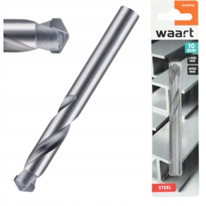 WIERTŁO Z PŁYTKĄ Z WĘGLIKA SPIEKANEGO DO METALU 10.0 MM CHWYT CYLINDRYCZNY