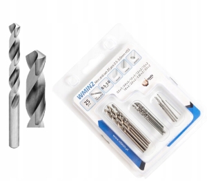 MINI WIERTŁA ZESTAW DO METALU DREWNA 0,5-3,0 MM KOMPLET 25 SZTUK STAL HSS
