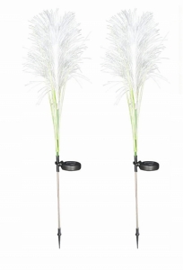 LAMPA OGRODOWA SOLARNA WBIJANA DEKORACYJNA OZDOBNA TRAWA LED 2 SZTUKI