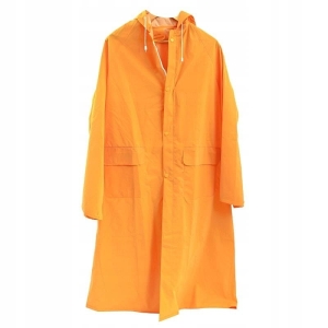 PŁASZCZ PRZECIWDESZCZOWY 3XL KURTKA OCHRONNA XXXL KAMP 120 Z KAPTUREM ŻÓŁTY