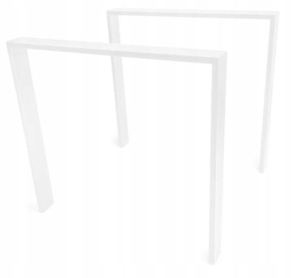 NOGI DO STOŁU METALOWE 780X730 MM DO BIURKA BLATU ROBOCZEGO BIAŁY MAT