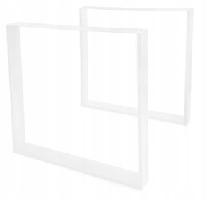 KWADRATOWE NOGI STOŁOWE 780X730 MM NOGA STOŁY BIURKA BLATY 2 SZTUKI BIAŁY