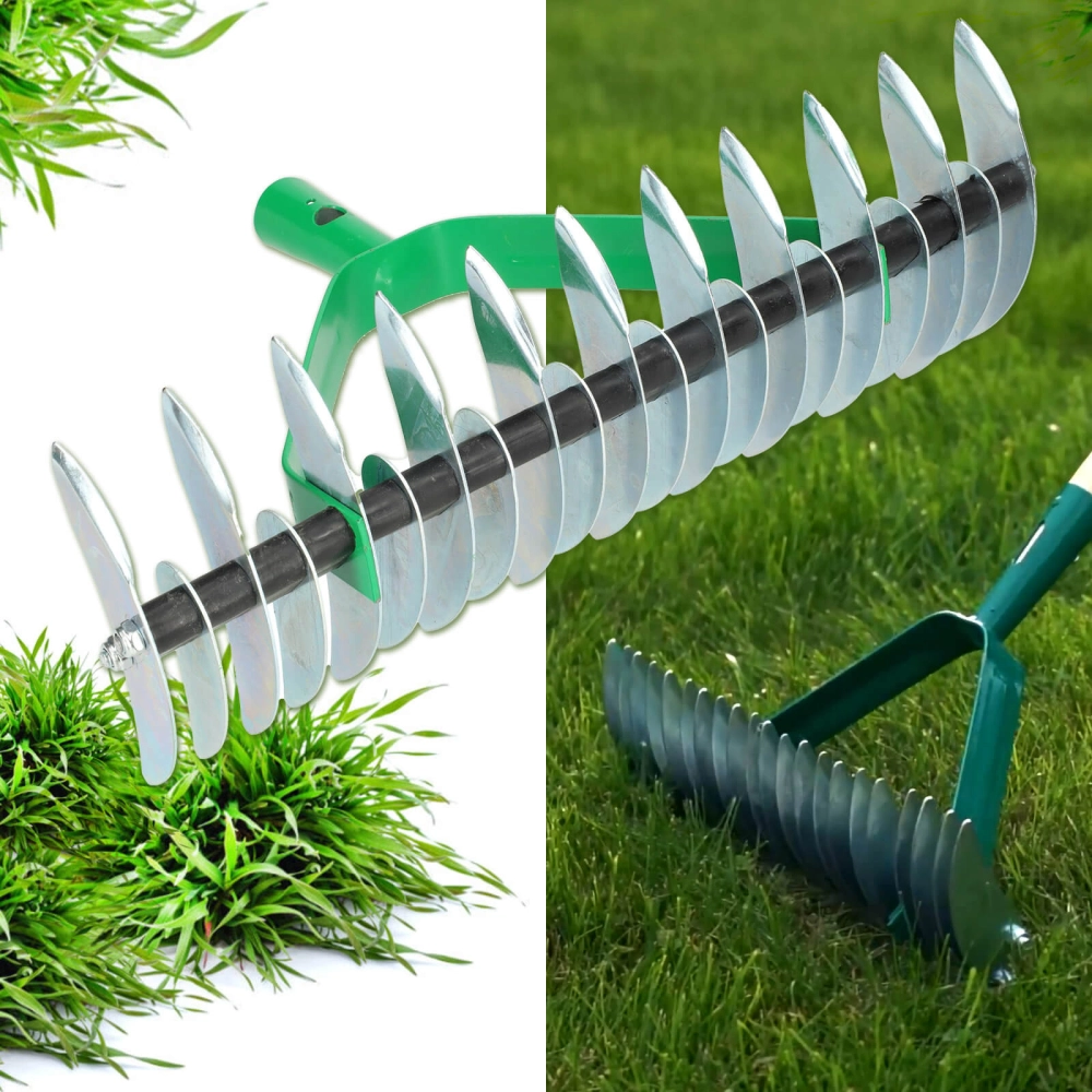 Aerator wertykulator - Grabie do trawnika - dwustronne zęby