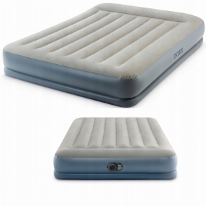 MATERAC DMUCHANY DWUOSOBOWY Z WBUDOWANĄ POMPKĄ 203x152x30 CM INTEX