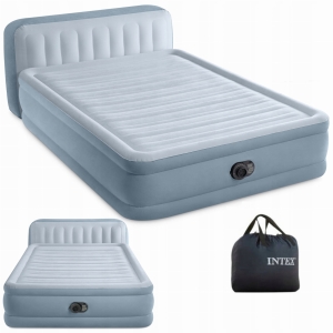 MATERAC DMUCHANY DWUOSOBOWY ŁÓŻKO TURYSTYCZNE Z POMPKĄ 152X236 CM INTEX