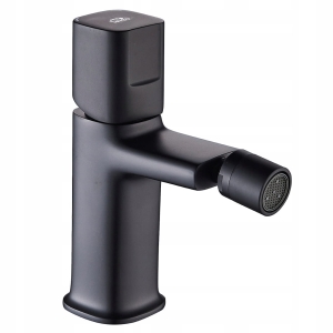 BATERIA BIDETOWA STOJĄCA JEDNOUCHWYTOWA Z KORKIEM KLIK-KLAK CZARNA