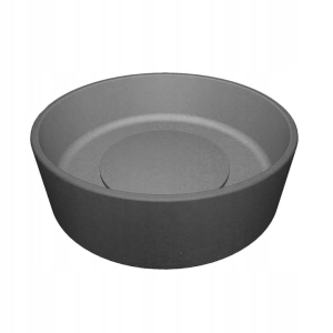 UMYWALKA GRANITOWA NABLATOWA Ø 360 x 115 MM STAWIANA OKRĄGŁA GRANIT SZARY