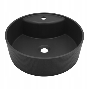 UMYWALKA GRANITOWA NABLATOWA OKRĄGŁA ŁAZIENKOWA STAWIANA GRANIT CZARNY MAT