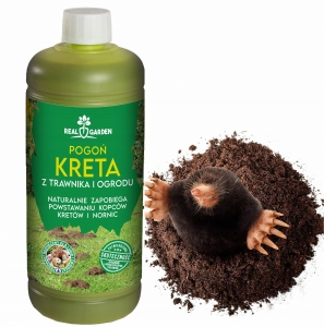 ODSTRASZACZ NA KRETY NORNICE GRYZONIE PREPARAT ŚRODEK ODSTRASZAJĄCY 1L