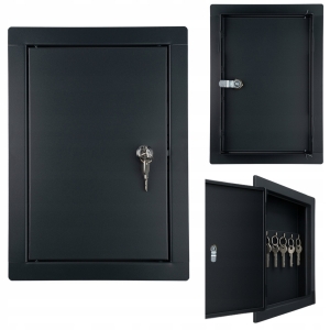 DRZWICZKI REWIZYJNE METALOWE MASKUJĄCE MALOWANE NA KLUCZ 40x60 CM GRAFITOWA