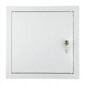 DRZWICZKI REWIZYJNE NA ZAMEK METALOWA WYCZYSTKA MASKUJĄCA 20x20 CM BIAŁE