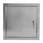 DRZWICZKI REWIZYJNE METALOWE NIERDZEWNE ZAMYKANE NA ZAMEK KLUCZ 15x15 CM