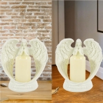 ANIOŁ LED FIGURKA DEKORACYJNA ŚWIECZNIK ŚWIECA ANIOŁEK FIGURKA 16 CM