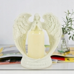 ANIOŁ LED FIGURKA DEKORACYJNA ŚWIECZNIK ŚWIECA ANIOŁEK FIGURKA 16 CM
