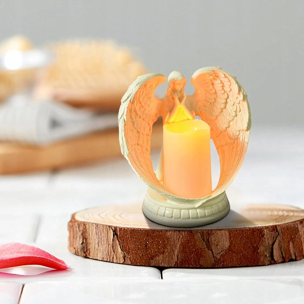ANIOŁ LED FIGURKA DEKORACYJNA ŚWIECZNIK ŚWIECA ANIOŁEK FIGURKA 16 CM