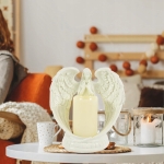 ANIOŁ LED FIGURKA DEKORACYJNA ŚWIECZNIK ŚWIECA ANIOŁEK FIGURKA 16 CM