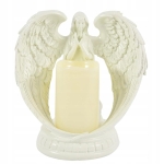 FIGURKA DEKORACYJNA ANIOŁEK ŚWIECĄCY LED ŚWIECA DEKORACJA ANIOŁ 21 CM