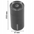 NAWILŻACZ POWIETRZA MINI DYFUZOR ZAPACHOWY SAMOCHODOWY PRZENOŚNY USB