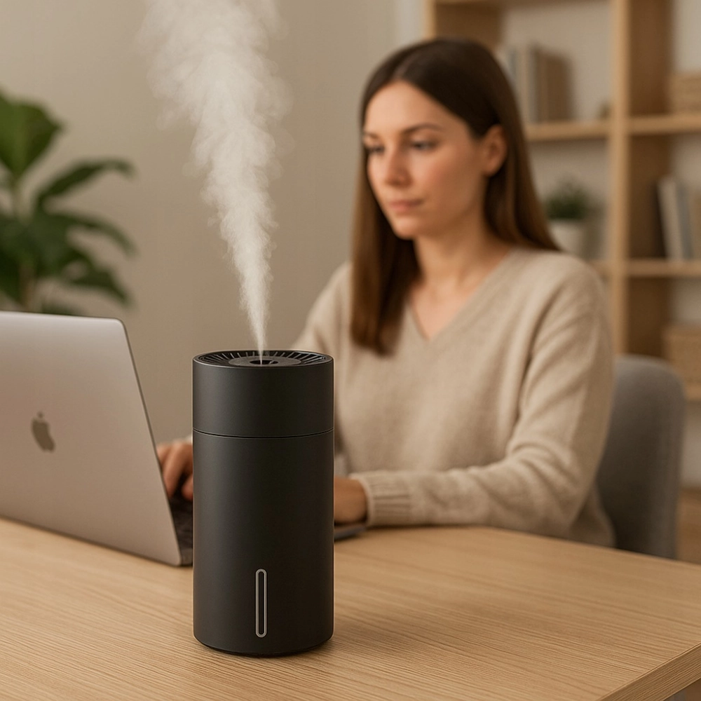 NAWILŻACZ POWIETRZA MINI DYFUZOR ZAPACHOWY SAMOCHODOWY PRZENOŚNY USB