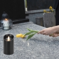 12 WKŁADÓW DO ZNICZY NA BATERIE ŚWIECA LED ŚWIECZKA EFEKT PŁOMIENIA 12,5 CM