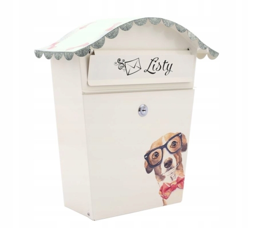 SKRZYNKA NA LISTY POCZTOWA RĘCZNIE MALOWANA PIES