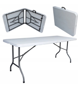 STÓŁ CATERINGOWY EVENTOWY ROBOCZY 180cm SKŁADANY DŁUGI NA PRZYJĘCIA IMPREZY