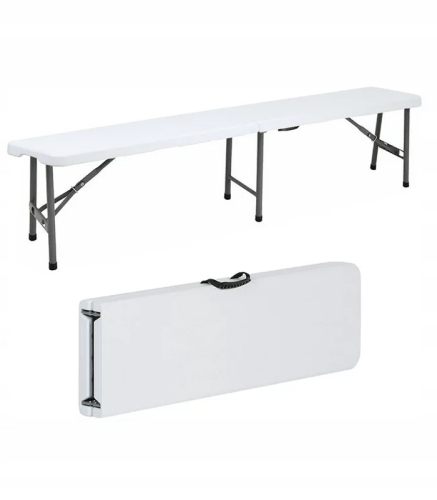 ŁAWKA CATERINGOWA EVENTOWA 180 CM SKŁADANA DŁUGA WODOODPORNA NA PRZYJĘCIA