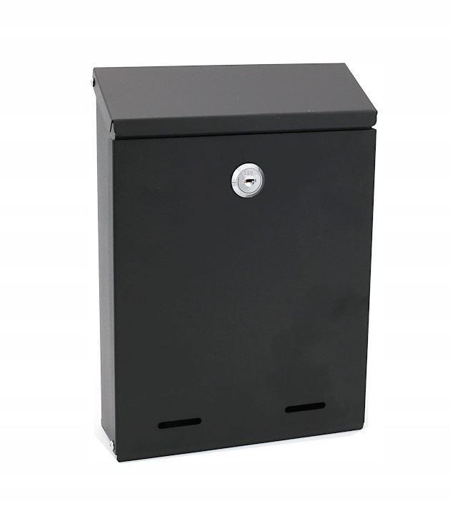 SKRZYNKA NA LISTY SMART-2 18x26x5.5cm CZARNY MAT