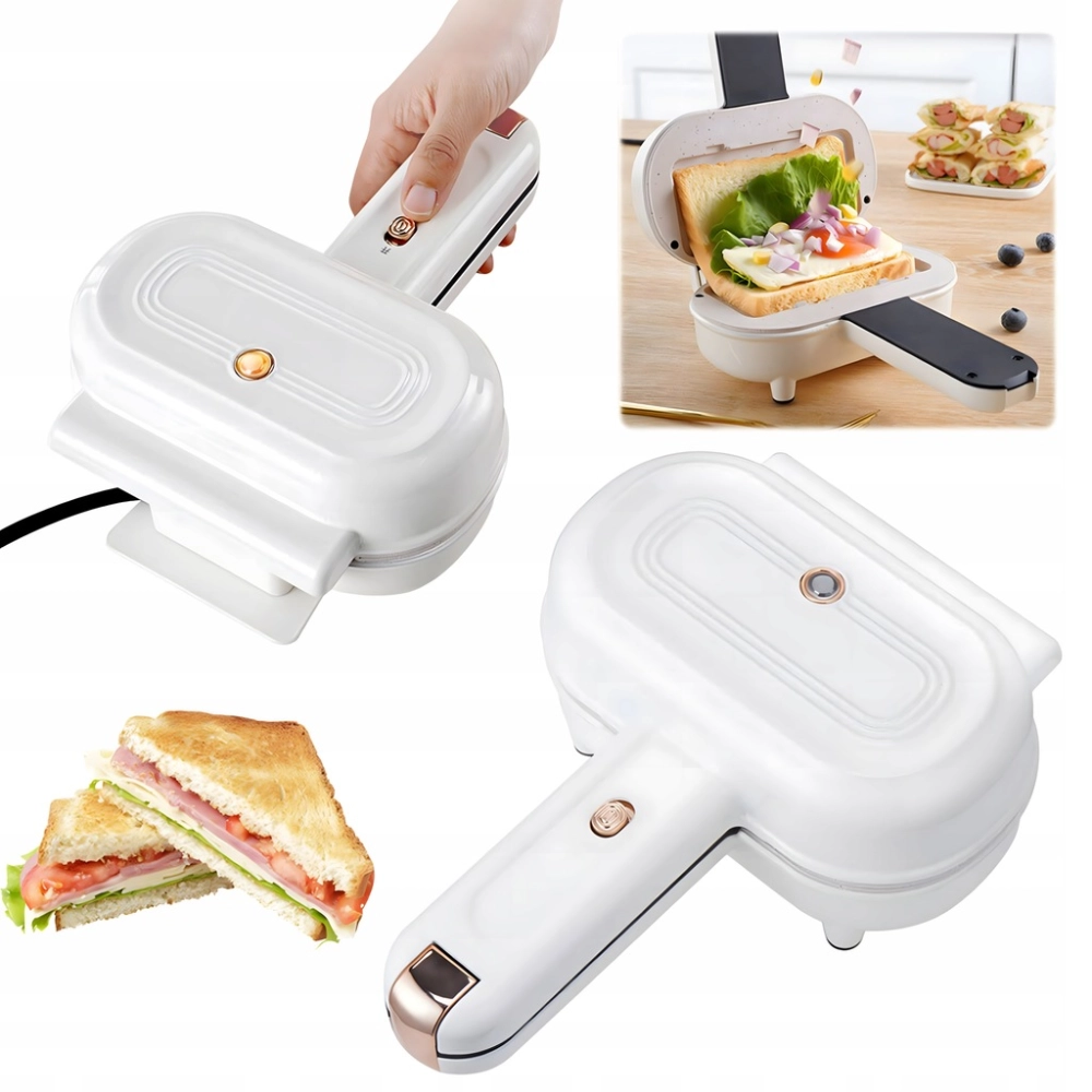 TOSTER OPIEKACZ SANDWICH DO KANAPEK TOSTÓW NIEPRZYWIERAJĄCA POWŁOKA 700W