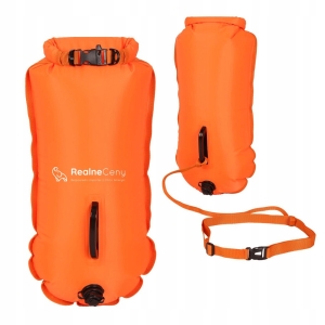 BOJA DMUCHANA DO PŁYWANIA KIESZEŃ BOJKA 2W1 NA KAJAK SUP ASEKURACYJNA DUŻA