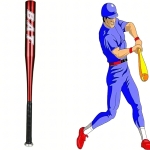 KIJ BASEBALLOWY BAT BEJSBOLOWY TRENINGOWY ALUMINIOWY CZERWONY 25" 64 CM