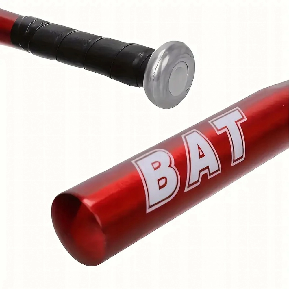 KIJ BASEBALLOWY BAT BEJSBOLOWY TRENINGOWY ALUMINIOWY CZERWONY 25" 64 CM