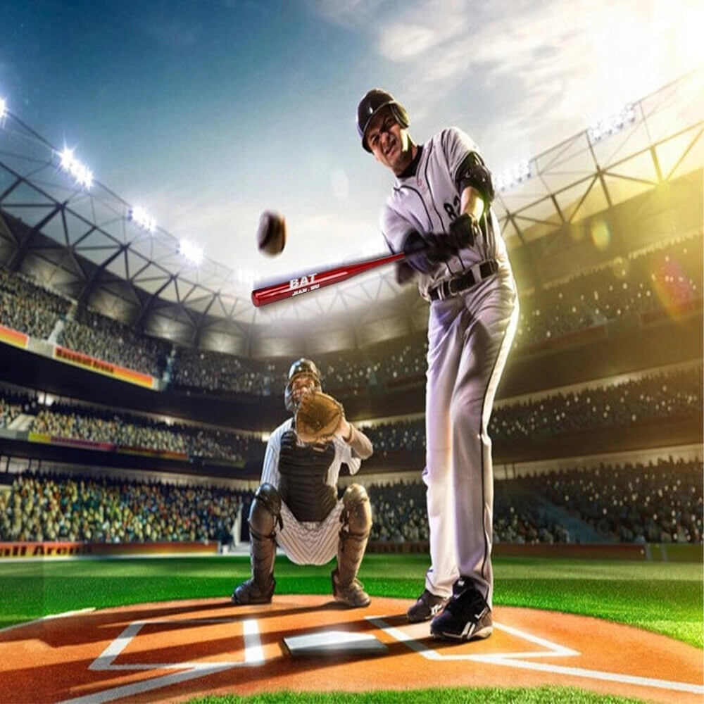 KIJ BASEBALLOWY BAT BEJSBOLOWY TRENINGOWY ALUMINIOWY CZERWONY 25" 64 CM