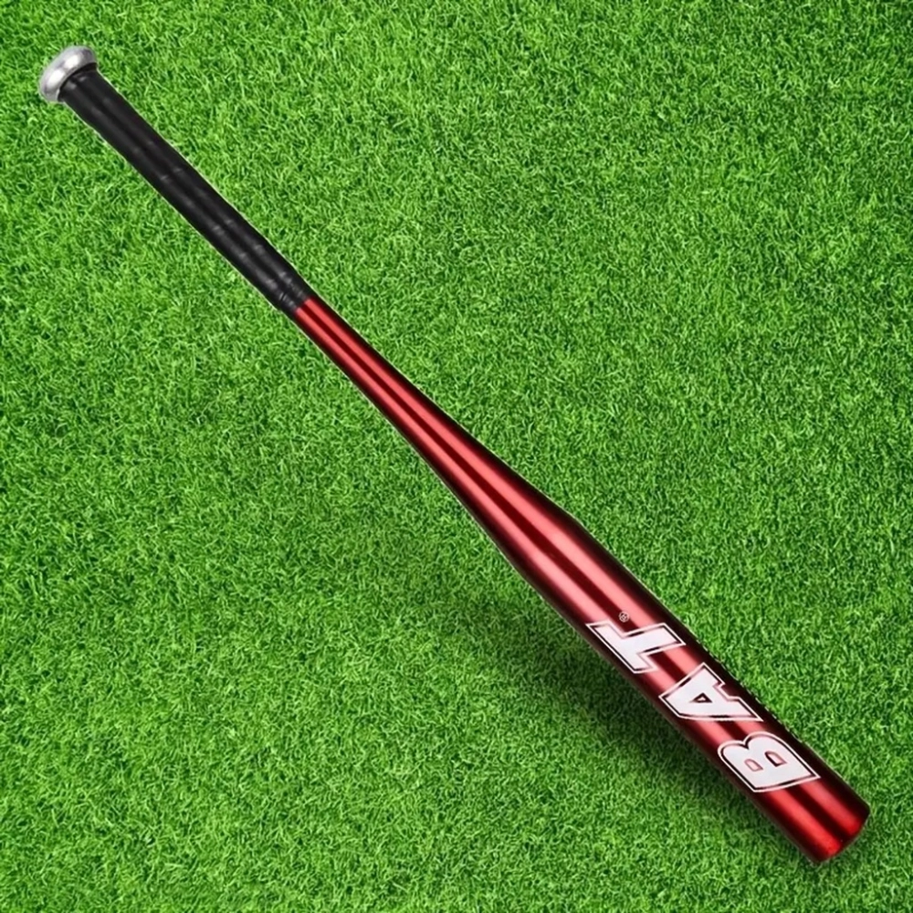 KIJ BASEBALLOWY BAT BEJSBOLOWY TRENINGOWY ALUMINIOWY CZERWONY 25" 64 CM