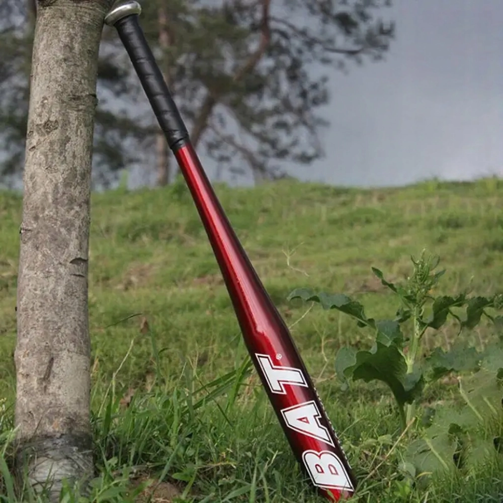 KIJ BASEBALLOWY BAT BEJSBOLOWY TRENINGOWY ALUMINIOWY CZERWONY 25" 64 CM