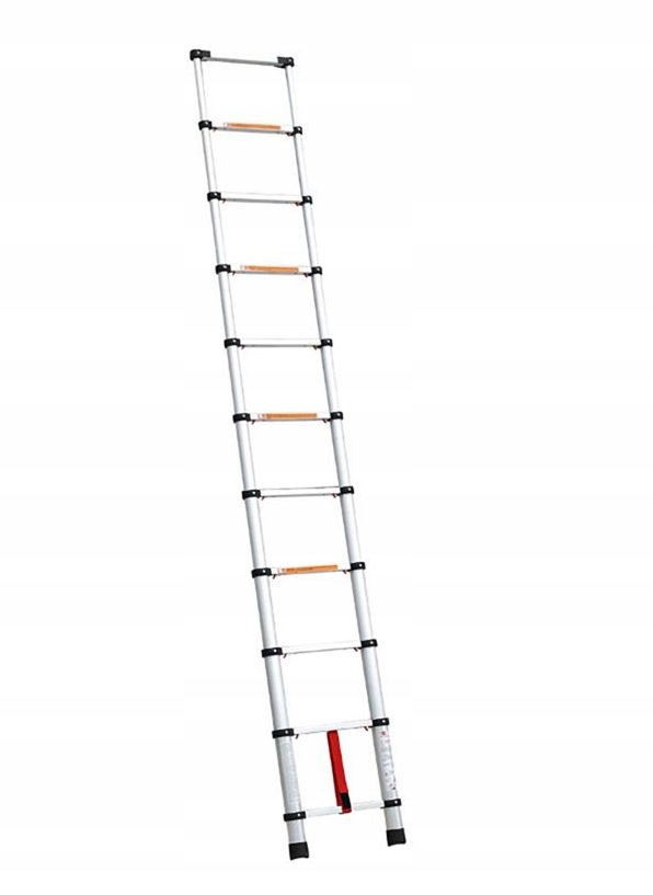 DRABINA ALUMINIOWA TELESKOPOWA 3.8m 1x13 150kg EN131