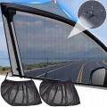 MOSKITIERA PRZECIWSŁONECZNA ROLETA NA SZYBĘ SAMOCHODOWA ZASŁONKA 4 SZTUKI