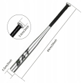 KIJ BASEBALLOWY TRENINGOWY BAT BEJSBOLOWY 25" 64 CM ALUMINIOWY SREBRNY