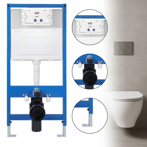 STELAŻ PODTYNKOWY ADGO SLIM DO TOALETY WC KOMPLETNY DO ZABUDOWY LEKKIEJ