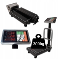 WAGA ELEKTRONICZNA MAGAZYNOWA SKLEPOWA WYŚWIETLACZ LCD MAX 300 KG STAL