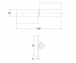 ZAWIAS DO SPAWANIA SKRZYDEŁKA M3 25x150 x76x5mm