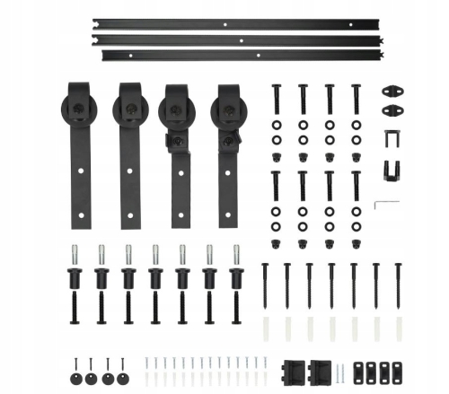 ZESTAW OKUĆ DO FURTKI PRZESUWNYCH 2m 1 DRZWI LOFT