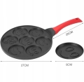 PATELNIA DO NALEŚNIKÓW PANCAKES PLACKÓW JAJEK FOREMKI BUŹKI DUŻA 26 CM