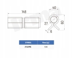 ZAWIAS DO SPAWANIA M5 360° 27/60x148x6mm/90°
