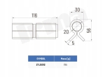 ZAWIAS DO SPAWANIA M5 360° 20/56x116x5mm/90°