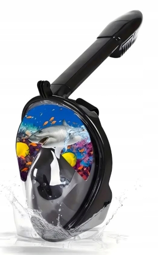 MASKA DO NURKOWANI APŁYWANIA SNORKELLINGU WODY PEŁNOTWARZOWA NA BASEN L/XL